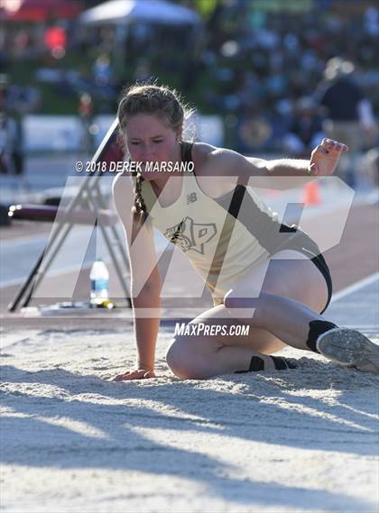Thumbnail 1 in CIF State Track and Field Championships (Girls Triple Jump Qualifying) photogallery.