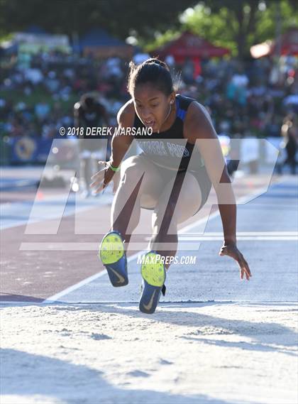 Thumbnail 2 in CIF State Track and Field Championships (Girls Triple Jump Qualifying) photogallery.