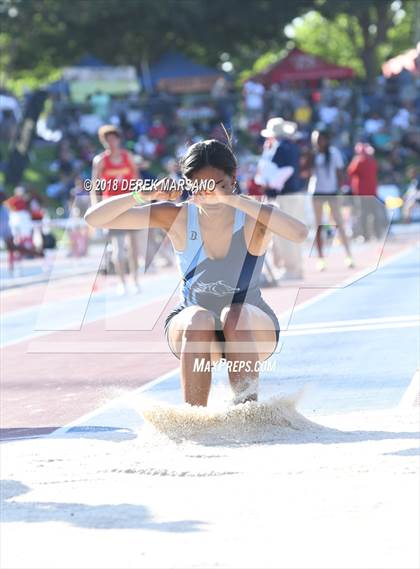 Thumbnail 2 in CIF State Track and Field Championships (Girls Triple Jump Qualifying) photogallery.