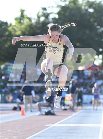 Thumbnail 3 in CIF State Track and Field Championships (Girls Triple Jump Qualifying) photogallery.