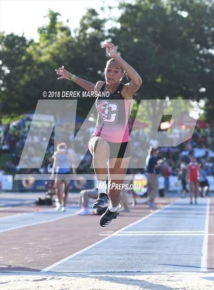 Thumbnail 3 in CIF State Track and Field Championships (Girls Triple Jump Qualifying) photogallery.