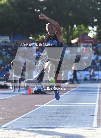 Thumbnail 3 in CIF State Track and Field Championships (Girls Triple Jump Qualifying) photogallery.