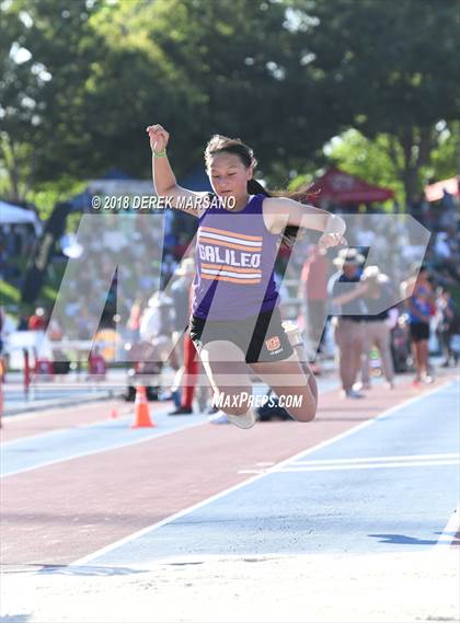 Thumbnail 1 in CIF State Track and Field Championships (Girls Triple Jump Qualifying) photogallery.