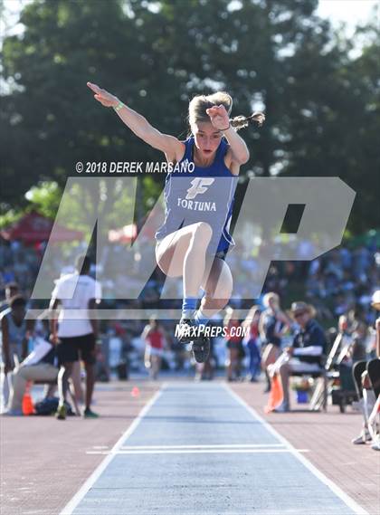 Thumbnail 3 in CIF State Track and Field Championships (Girls Triple Jump Qualifying) photogallery.