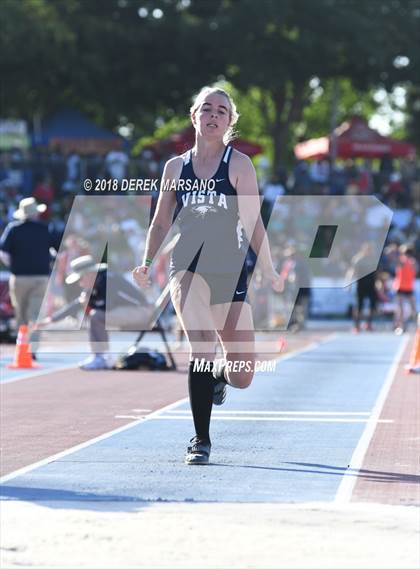 Thumbnail 2 in CIF State Track and Field Championships (Girls Triple Jump Qualifying) photogallery.