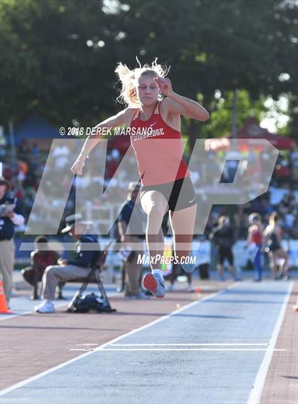 Thumbnail 3 in CIF State Track and Field Championships (Girls Triple Jump Qualifying) photogallery.