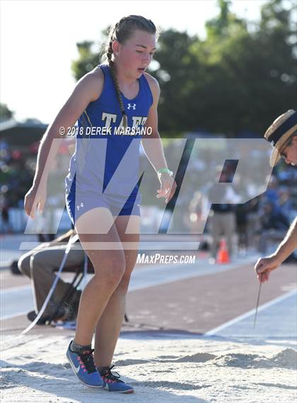 Thumbnail 2 in CIF State Track and Field Championships (Girls Triple Jump Qualifying) photogallery.