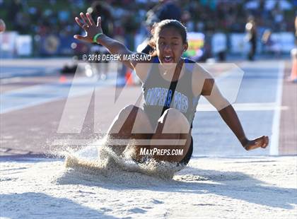 Thumbnail 3 in CIF State Track and Field Championships (Girls Triple Jump Qualifying) photogallery.
