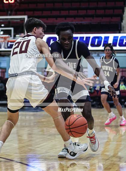 Thumbnail 3 in John Bowne vs Iona Prep (Pubic vs Catholic Hoops Showdown) photogallery.