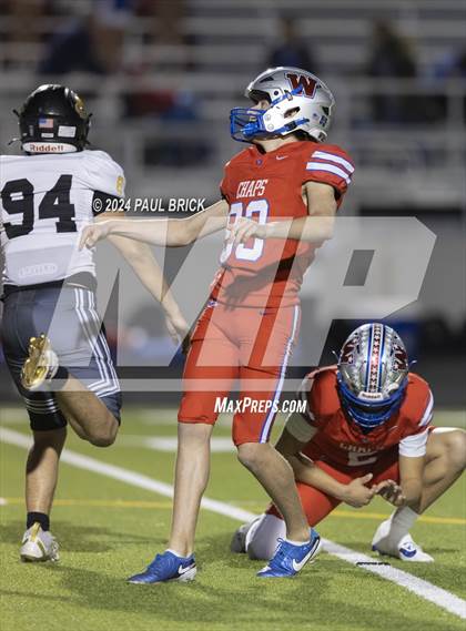 Thumbnail 2 in Westlake vs Brennan (UIL 6A D1 Football Region 4 Area) photogallery.