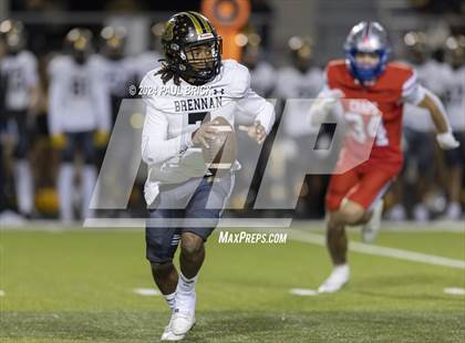 Thumbnail 2 in Westlake vs Brennan (UIL 6A D1 Football Region 4 Area) photogallery.