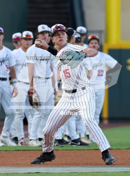 Thumbnail 2 in Argyle vs. Boerne-Champion (UIL 5A Baseball State Semifinal) photogallery.