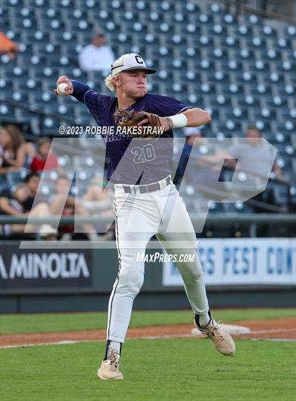 Thumbnail 2 in Argyle vs. Boerne-Champion (UIL 5A Baseball State Semifinal) photogallery.