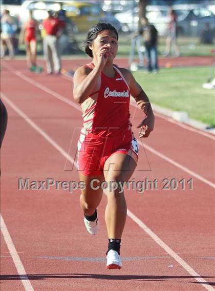 Thumbnail 2 in CIF CS Yosemite Area Finals (100m Dash) photogallery.