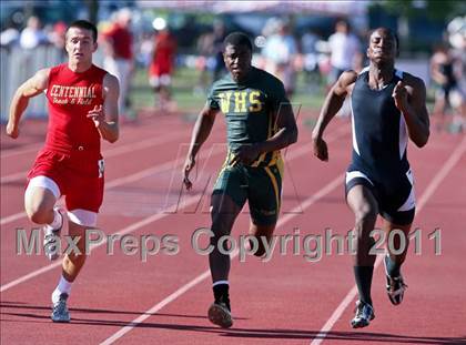 Thumbnail 1 in CIF CS Yosemite Area Finals (100m Dash) photogallery.