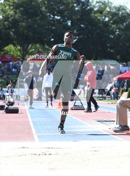 Thumbnail 3 in CIF State Track and Field Championships (Boys Long Jump Qualifying) photogallery.
