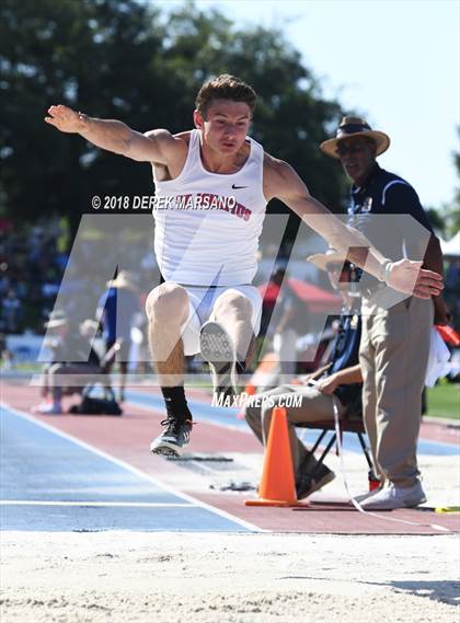 Thumbnail 3 in CIF State Track and Field Championships (Boys Long Jump Qualifying) photogallery.