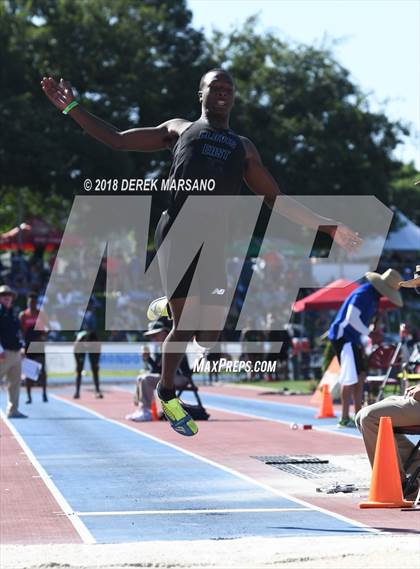 Thumbnail 3 in CIF State Track and Field Championships (Boys Long Jump Qualifying) photogallery.