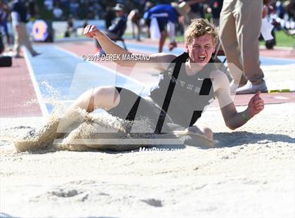 Thumbnail 2 in CIF State Track and Field Championships (Boys Long Jump Qualifying) photogallery.