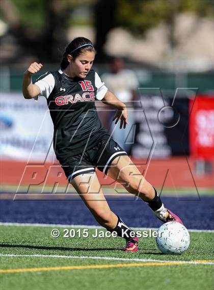 Thumbnail 1 in Grace Brethren vs. St. Anthony (CIF-SS D7 Final) photogallery.