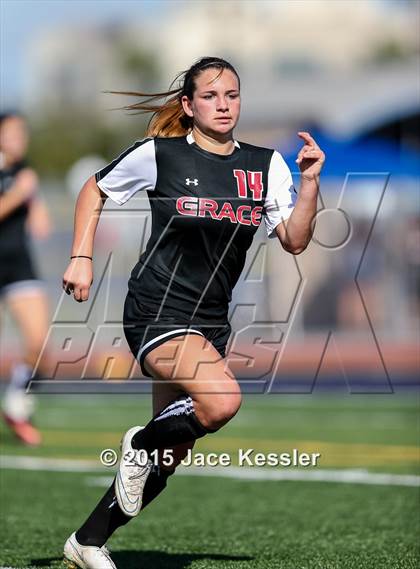 Thumbnail 3 in Grace Brethren vs. St. Anthony (CIF-SS D7 Final) photogallery.