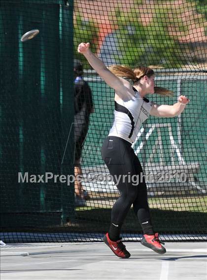 Thumbnail 3 in CIF State Championships (Prelims - Girls Discus)  photogallery.