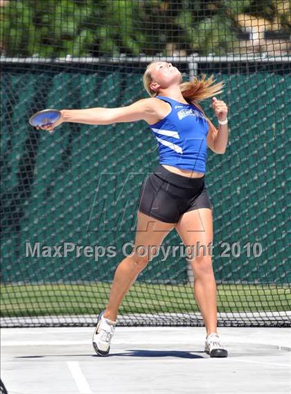 Thumbnail 3 in CIF State Championships (Prelims - Girls Discus)  photogallery.