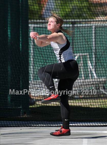 Thumbnail 1 in CIF State Championships (Prelims - Girls Discus)  photogallery.