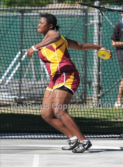 Thumbnail 2 in CIF State Championships (Prelims - Girls Discus)  photogallery.