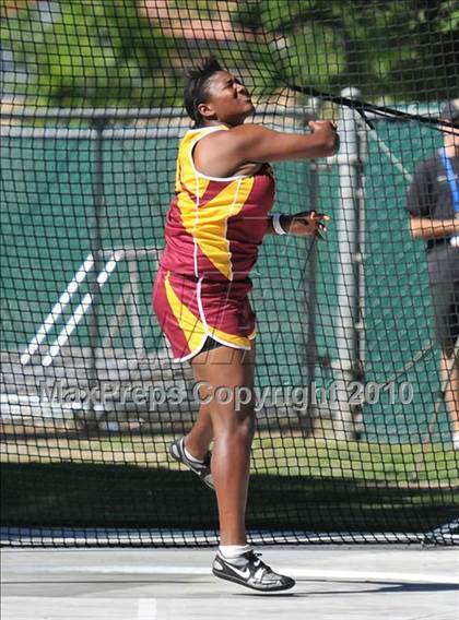 Thumbnail 1 in CIF State Championships (Prelims - Girls Discus)  photogallery.