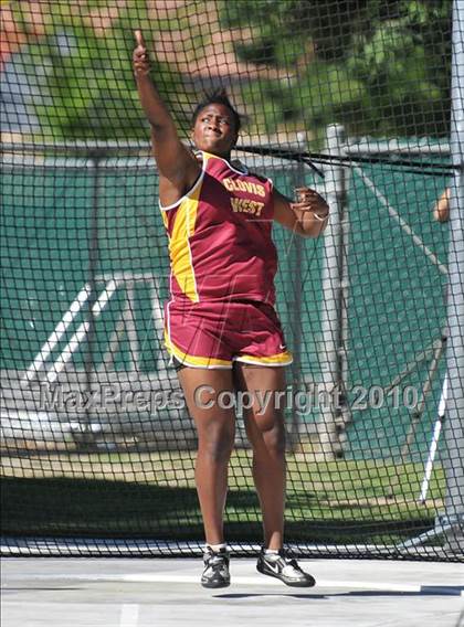 Thumbnail 2 in CIF State Championships (Prelims - Girls Discus)  photogallery.
