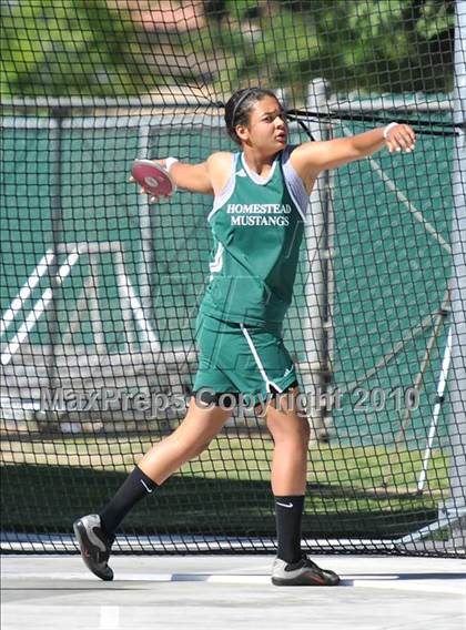 Thumbnail 2 in CIF State Championships (Prelims - Girls Discus)  photogallery.