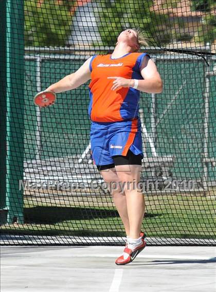 Thumbnail 1 in CIF State Championships (Prelims - Girls Discus)  photogallery.