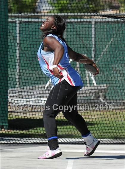Thumbnail 3 in CIF State Championships (Prelims - Girls Discus)  photogallery.
