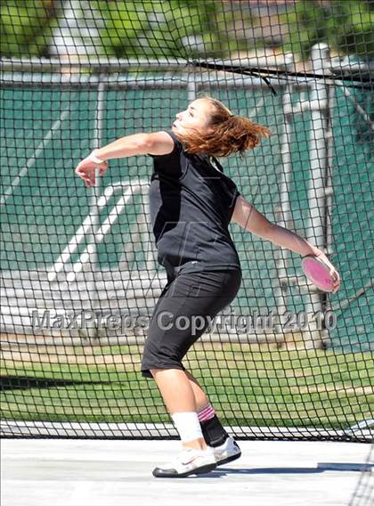 Thumbnail 1 in CIF State Championships (Prelims - Girls Discus)  photogallery.