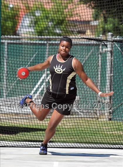 Thumbnail 1 in CIF State Championships (Prelims - Girls Discus)  photogallery.