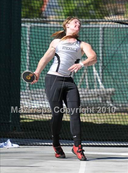 Thumbnail 1 in CIF State Championships (Prelims - Girls Discus)  photogallery.