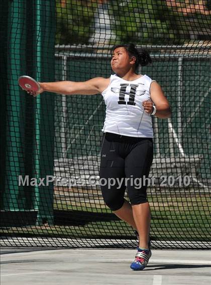 Thumbnail 3 in CIF State Championships (Prelims - Girls Discus)  photogallery.