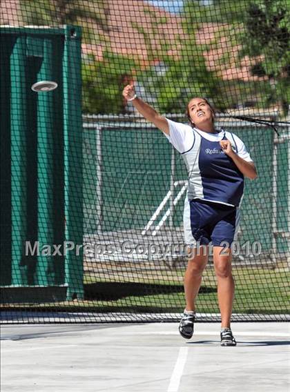 Thumbnail 2 in CIF State Championships (Prelims - Girls Discus)  photogallery.