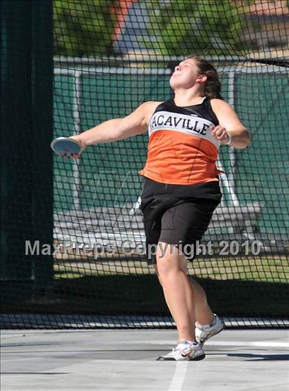 Thumbnail 2 in CIF State Championships (Prelims - Girls Discus)  photogallery.
