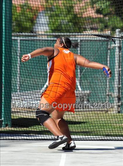 Thumbnail 1 in CIF State Championships (Prelims - Girls Discus)  photogallery.