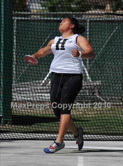 Thumbnail 1 in CIF State Championships (Prelims - Girls Discus)  photogallery.