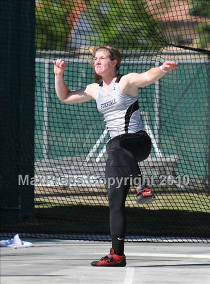 Thumbnail 2 in CIF State Championships (Prelims - Girls Discus)  photogallery.