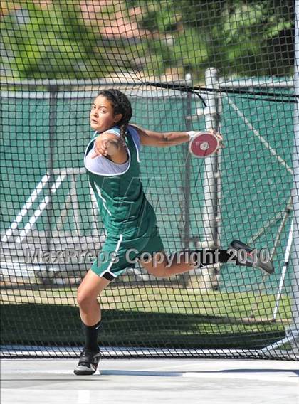 Thumbnail 3 in CIF State Championships (Prelims - Girls Discus)  photogallery.