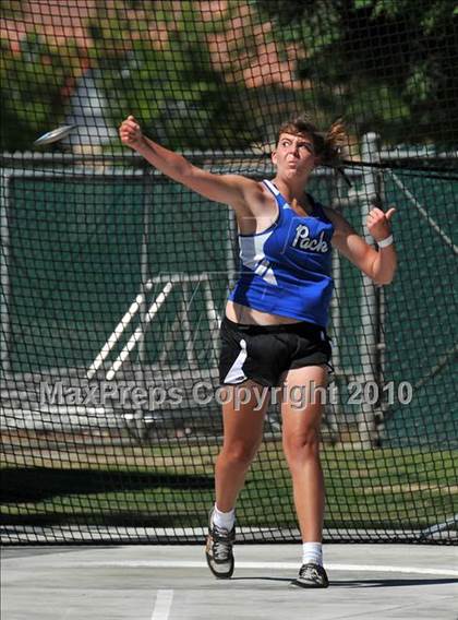 Thumbnail 1 in CIF State Championships (Prelims - Girls Discus)  photogallery.