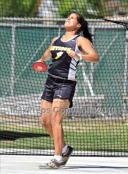 Thumbnail 1 in CIF State Championships (Prelims - Girls Discus)  photogallery.