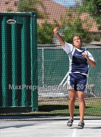 Thumbnail 2 in CIF State Championships (Prelims - Girls Discus)  photogallery.