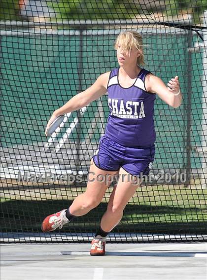 Thumbnail 1 in CIF State Championships (Prelims - Girls Discus)  photogallery.