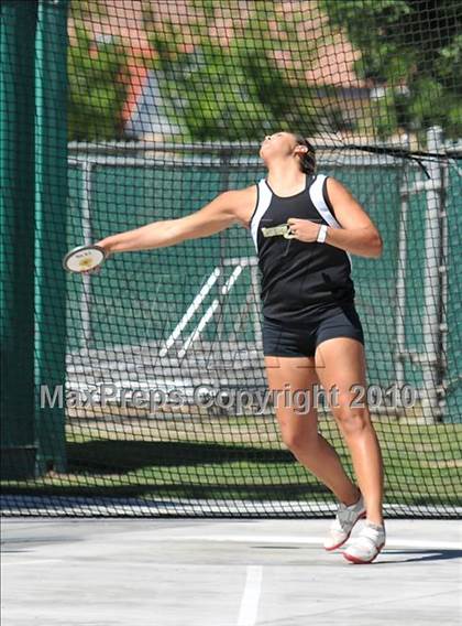 Thumbnail 1 in CIF State Championships (Prelims - Girls Discus)  photogallery.
