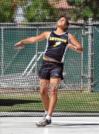 Thumbnail 1 in CIF State Championships (Prelims - Girls Discus)  photogallery.